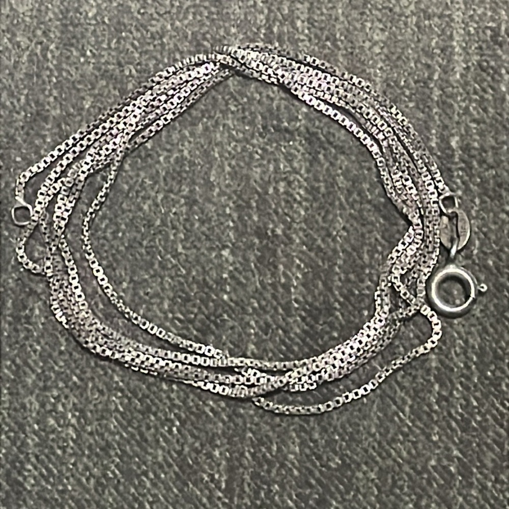.925 Sterling BOXCHAIN link NECKLACE real solid Italian Silver Fine Jewelry